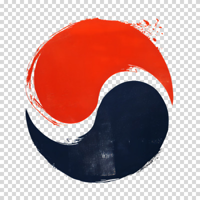 편집이미지 전통 붓터치 서예 누끼 사람없음 태극 PNG 편집소스 한국전통 문양 파일형식