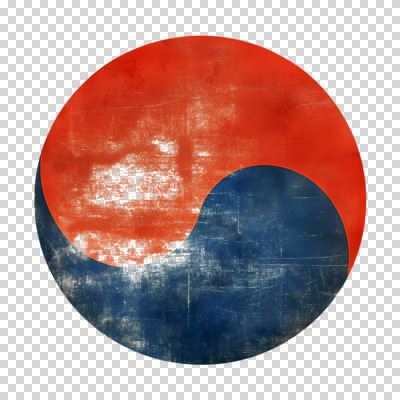 편집이미지 누끼 사람없음 빈티지 질감 태극 PNG 편집소스 문양 컨셉 파일형식