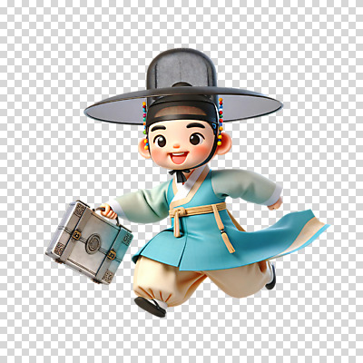 전신 편집이미지 남자 가방 한명 웃음 들기 누끼 성인 달리기 3D 한복 PNG 성인남자한명만 갓모자 모자_잡화 1 한국전통 잡화 모션 전통소품 표정 사람 전통의상 디지털합성 남자한명만 성인남자만 파일형식