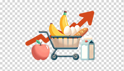 편집이미지 화살표 빵 과일 유제품 누끼 사람없음 장보기 계란 쇼핑카 시세 오브젝트 PNG 인플레이션 음식 금융 경제 쇼핑 알 카트 파일형식