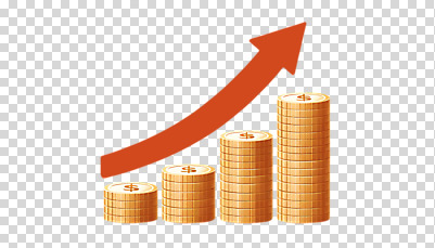 편집이미지 화살표 누끼 사람없음 시세 PNG 동전탑 인플레이션 금융 경제 쌓기 동전 파일형식
