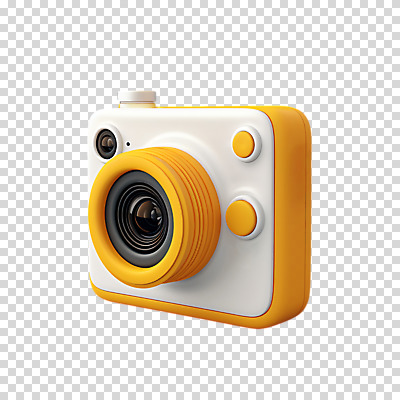 편집이미지 누끼 사람없음 노란색 3D 카메라 귀여움 복고 PNG 컬러 컨셉 전자제품 디지털합성 파일형식