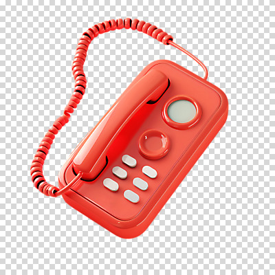 편집이미지 누끼 사람없음 빨간색 3D 귀여움 전화기 복고 PNG 컬러 컨셉 디지털합성 파일형식