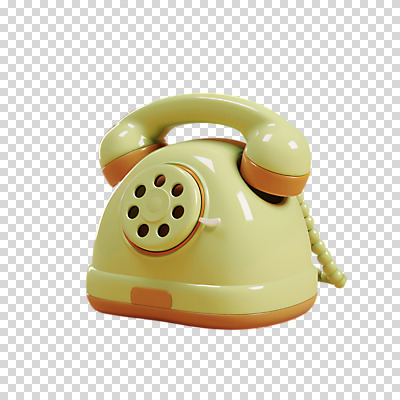 편집이미지 누끼 사람없음 초록색 3D 귀여움 복고 PNG 다이얼전화 컬러 컨셉 전화기 디지털합성 파일형식