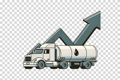 편집이미지 화살표 자동차 누끼 사람없음 석유 상승 PNG 기름값 탱크로리 인플레이션 육상교통 컨셉 경제 화물차 가격 파일형식