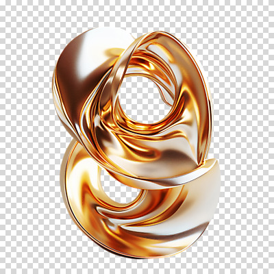 편집이미지 예술 추상 누끼 사람없음 조형물 3D 금속 금색 광택 PNG 편집소스 컬러 무늬 재질 미술 디지털합성 파일형식