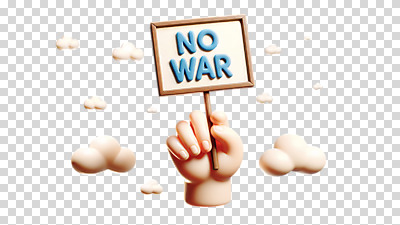 구름 편집이미지 손 들기 누끼 신체부위 3D 평화 팻말 전쟁 반대 PNG 자연요소 컨셉 모션 프레임 사람 디지털합성 파일형식
