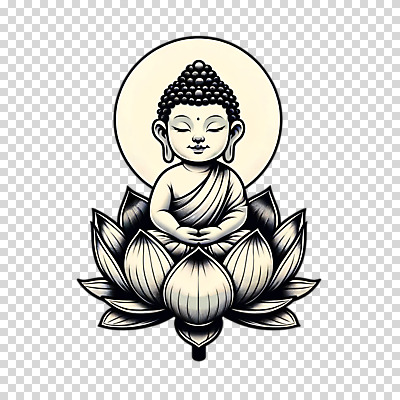편집이미지 불교 연꽃 누끼 사람없음 불상 명상 부처 PNG 편집소스 꽃 종교 파일형식