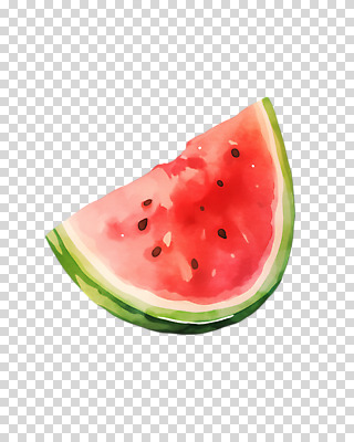 편집이미지 단면 수채화 수박 누끼 사람없음 빨간색 여름 그림 PNG 편집소스 계절 컬러 과일 파일형식