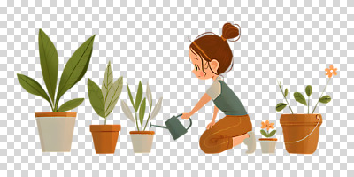 편집이미지 여자 꽃 행복 화분 화초 어린이 잎 한명 누끼 소녀 귀여움 물뿌리개 원예 웅크림 PNG 베이지색 소녀한명만 편집소스 식물 1 감정 컬러 컨셉 모션 사람 취미 여자한명만 소녀만 파일형식