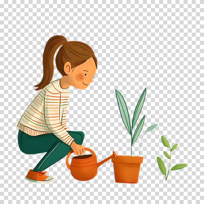 편집이미지 여자 행복 화분 화초 어린이 잎 한명 누끼 소녀 귀여움 물뿌리개 원예 웅크림 PNG 소녀한명만 편집소스 식물 1 감정 컨셉 모션 사람 취미 여자한명만 소녀만 파일형식