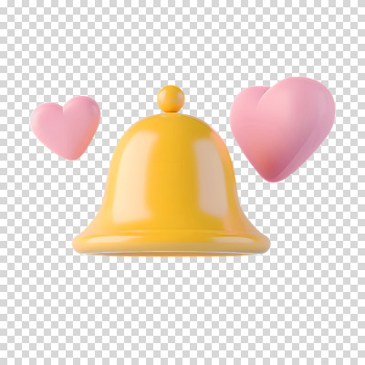 편집이미지 누끼 사람없음 노란색 종 하트 메시지 알림 PNG 모양 컬러 파일형식