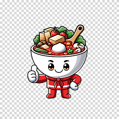 편집이미지 요리 누끼 사람없음 빨간색 요리사 음식캐릭터 따봉 PNG 맛집 마라탕 직업 캐릭터 음식 컬러 중식 최고 파일형식