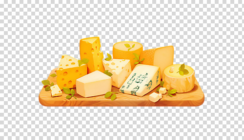 편집이미지 조각 잎 누끼 사람없음 노란색 빈티지 가공식품 안주 PNG 나무도마 모짜렐라치즈 블루치즈 식물 컬러 컨셉 치즈 도마 목재 파일형식