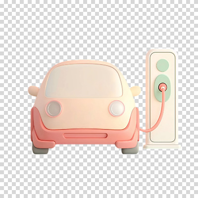 편집이미지 분홍색 누끼 사람없음 3D 에코 친환경 PNG 전기자동차 충전소 편집소스 컬러 자동차 환경 디지털합성 충전 파일형식