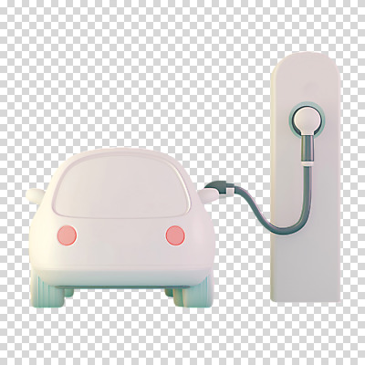 편집이미지 누끼 사람없음 3D 흰색 입체 에코 친환경 PNG 전기자동차 충전소 편집소스 컬러 자동차 환경 디지털합성 충전 파일형식