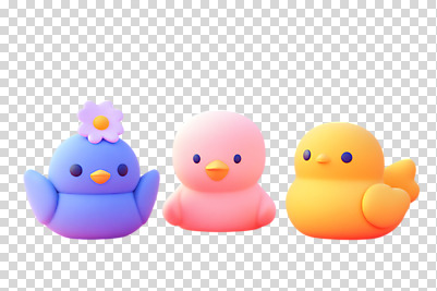 편집이미지 꽃 분홍색 3D캐릭터 누끼 사람없음 3D 귀여움 PNG 오리캐릭터 오리장난감 식물 캐릭터 컬러 동물캐릭터 컨셉 오리 장난감 디지털합성 파일형식