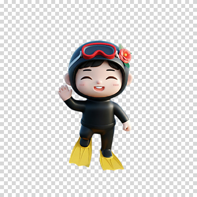 전신 편집이미지 한국전통 여자 한명 누끼 성인 3D 손들기 검은색 오리발 동백 해녀 PNG 제주도여행 해녀도구 해녀복장 성인여자한명만 편집소스 직업 1 전통 옷 꽃 컬러 여행 모션 한국 사람 제주도 도구 디지털합성 여자한명만 성인여자만 파일형식