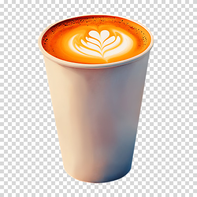 편집이미지 커피 수채화 누끼 사람없음 갈색 PNG 라떼아트 테이크아웃컵 음료 컬러 컵 그림 라떼 파일형식