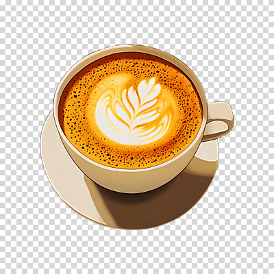 편집이미지 수채화 누끼 사람없음 컵 갈색 커피잔 PNG 라떼아트 식기 커피 컬러 잔 그림 라떼 파일형식