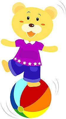 EPS 전신 클립아트 동물 척추동물 캐릭터 한마리 육지동물 동물캐릭터 일러스트 공 포유류 서기 사람없음 묘기 균형 비치볼 곰캐릭터 공놀이 재롱 일러캐릭터 1 곰 모션 놀이 바캉스용품 파일형식 벡터