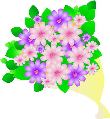 EPS 식물 아이콘 꽃 꽃다발 포장 사람없음 컬러풀 묶기 한다발 2D아이콘 컬러 모션 파일형식 벡터