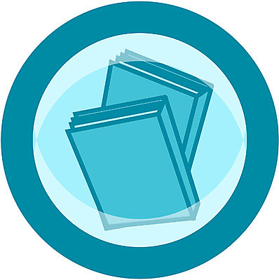 EPS 아이콘 컬러 문구용품 사람없음 간행물 책 독서 원형 오브젝트 청록색 두권 2D아이콘 도형 2 파일형식 벡터