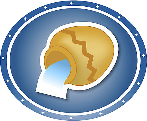 EPS 클립아트 캐릭터 한마리 별 컬러 생활용품 일러스트 사람없음 물 파란색 갈색 별자리 흐름 운세 항아리 물병 그림 별자리캐릭터 쏟아짐 물병자리 흘림 일러캐릭터 자연요소 1 컨셉 모션 도자기 물통 오브젝트 파일형식 벡터