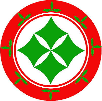 EPS 클립아트 문양 디자인 컬러 백그라운드 무늬 패턴 일러스트 사람없음 빨간색 초록색 원형 나뭇잎모양 국내일러스트 모양 도형 나뭇잎 파일형식 벡터