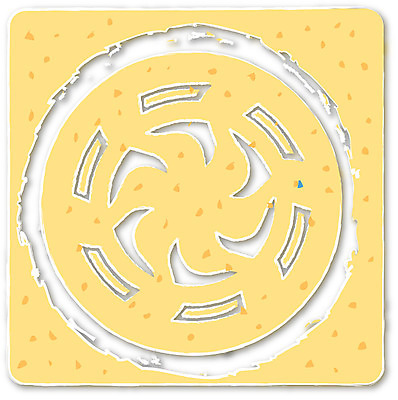 EPS 클립아트 한국문화 한국전통 전통 문양 디자인 컬러 백그라운드 무늬 패턴 일러스트 한국 사람없음 노란색 전통문양 단청 와당문양 국내일러스트 동양문화 아시아 파일형식 벡터