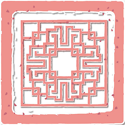 EPS 클립아트 한국문화 한국전통 전통 문양 디자인 분홍색 컬러 백그라운드 무늬 패턴 일러스트 한국 사람없음 전통문양 격자 문살무늬 국내일러스트 동양문화 아시아 문살 파일형식 벡터