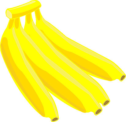 EPS 식물 아이콘 음식 컬러 과일 바나나 사람없음 농작물 노란색 2D아이콘 농업 파일형식 벡터