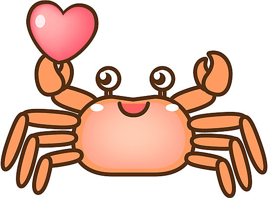 EPS 동물 아이콘 캐릭터 한마리 컬러 절지류 집게 갑각류 들기 사람없음 빨간색 바다동물 꽃게 게 하트 2D아이콘 모양 1 바다 모션 수중동물 파일형식 벡터