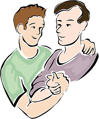 EPS 클립아트 남자 일러스트 어깨동무 악수 사람 상반신 성인 두명 친구 손잡기 우정 의리 남자만 성인남자만 성인만 국내일러스트 포즈 관계 모션 손짓 파일형식 벡터