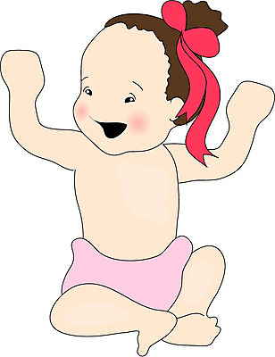 EPS 전신 클립아트 일러스트 한명 사람 앉기 손들기 만세 아기 기저귀 머리끈 아기만 국내일러스트 1 장신구 모션 아기용품 파일형식 벡터