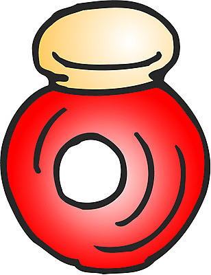 EPS 아이콘 컬러 사람없음 빨간색 한개 화장 뷰티 화장품 용기 오브젝트 여성용품 영양크림 2D아이콘 1 그릇 파일형식 벡터