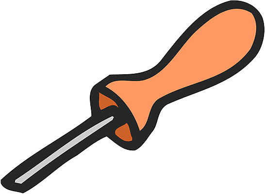 EPS 아이콘 컬러 사람없음 한개 갈색 도구 공구 드라이버 오브젝트 일자드라이버 2D아이콘 1 드라이버_공구 파일형식 벡터