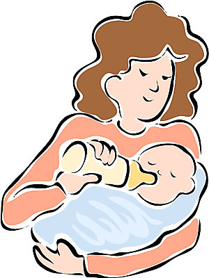 EPS 클립아트 여자 남자 일러스트 가족 안기 엄마 들기 사람 상반신 두명 부모 육아 자녀 우유병 모성애 수유 국내일러스트 관계 모션 병_용기 우유 파일형식 벡터