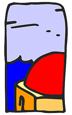 EPS 클립아트 시설물 건축물 건축 일러스트 지붕 사람없음 야외 건물 컬러풀 사찰 사원 정상 돔 국내일러스트 컬러 비즈니스 종교건축 파일형식 벡터