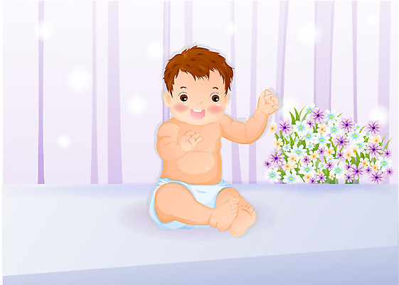 EPS 전신 남자 일러스트 실내 한명 사람 방 아기 남자만 남자한명만 아기만 남자아기만 남자아기한명만 국내일러스트 1 내부 파일형식 벡터