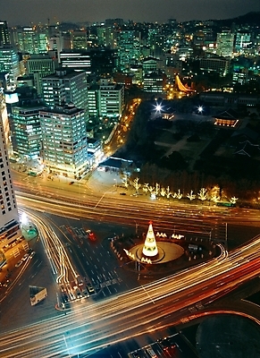포토 JPG 건축물 도로 크리스마스 야경 자연 서울 빌딩 사람없음 야외 건물 빛 크리스마스트리 도시 장노출 벌브효과 시청앞 상업시설 국내포토 기념일 건축 길 교통시설 한국 촬영기법 야간 시설 생태계 상업 시청_관공서 파일형식 효과 풍경_경치
