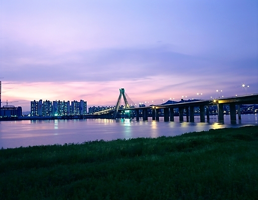 포토 JPG 건축물 야경 가로등 자연 하늘 조명 아파트 서울 한국 사람없음 야외 도시 한강 올림픽대로 가교 국내포토 공공시설 건축 아시아 주택 다리_건축물 야간 생태계 랜드마크 파일형식 풍경_경치