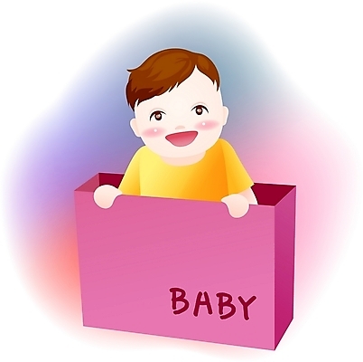 EPS 클립아트 남자 일러스트 한명 사람 상반신 상자 아기 남자만 남자한명만 아기만 남자아기만 남자아기한명만 국내일러스트 1 파일형식 벡터