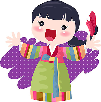 EPS 전신 클립아트 여자 명절 초등학생 어린이 일러스트 새해 한명 서기 사람 소녀 설날 추석 인사 전통의상 한복 색동옷 여자만 여자한명만 어린이만 소녀만 소녀한명만 국내일러스트 1 학생 한국전통 전통 옷 기념일 모션 예절 파일형식 벡터