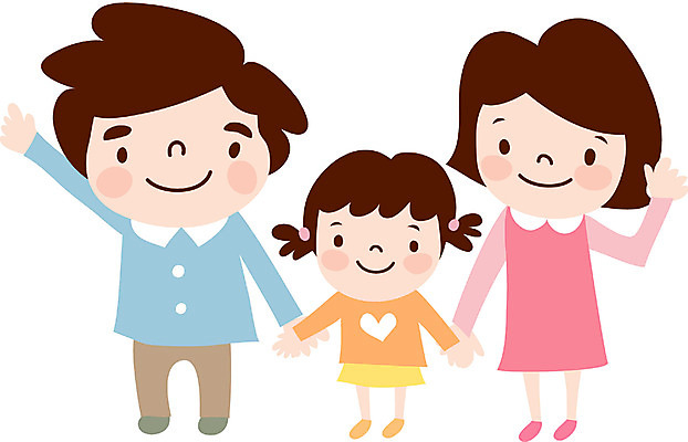 EPS 전신 클립아트 여자 남자 딸 행복 어린이 일러스트 가족 엄마 서기 사람 소녀 세명 부모 화목 자녀 아빠 국내일러스트 감정 컨셉 관계 모션 파일형식 벡터