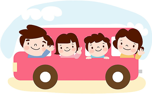 EPS 주간 클립아트 라이프스타일 여자 남자 딸 아들 한대 일러스트 가족 자동차 엄마 버스 사람 여러명 상반신 야외 부모 운송업 자녀 아빠 국내일러스트 자연요소 1 산업 육상교통 다수 관계 대중교통 생활 파일형식 벡터