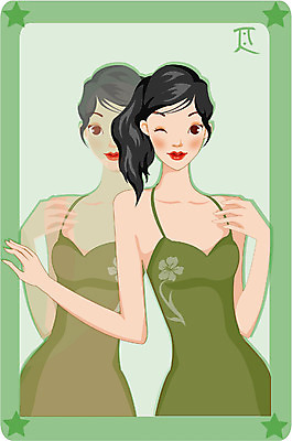 EPS 캐릭터 여자 별 일러스트 사람 두명 우주 별자리 운세 별자리캐릭터 점성술 쌍둥이자리 여자만 일러캐릭터 자연요소 파일형식 벡터