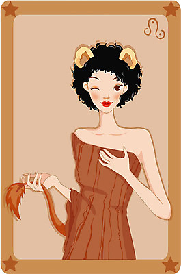 EPS 동물 척추동물 캐릭터 육지동물 여자 별 일러스트 포유류 사람 우주 별자리 운세 사자 별자리캐릭터 점성술 사자자리 여자만 일러캐릭터 자연요소 파일형식 벡터