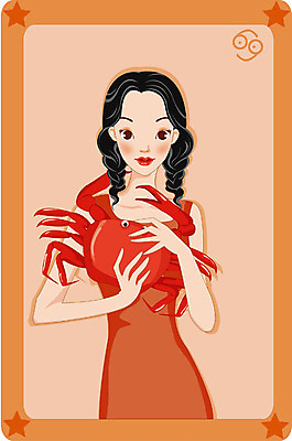 EPS 캐릭터 여자 별 일러스트 한명 사람 20대 성인 우주 별자리 꽃게 운세 별자리캐릭터 점성술 게자리 여자만 여자한명만 성인여자만 청년만 청년여자만 성인한명만 청년여자한명만 성인여자한명만 성인만 일러캐릭터 자연요소 1 청년 게 파일형식 벡터