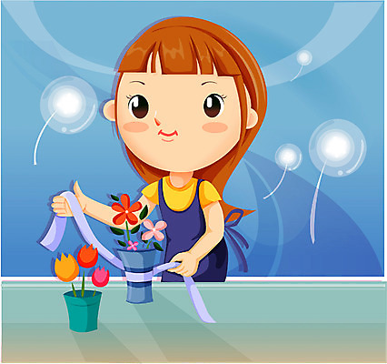 EPS 직업 여자 꽃 일러스트 한명 사람 20대 성인 꽃꽂이 플로리스트 여자만 여자한명만 성인여자만 청년만 청년여자만 성인한명만 청년여자한명만 성인여자한명만 성인만 국내일러스트 식물 1 청년 원예 파일형식 벡터